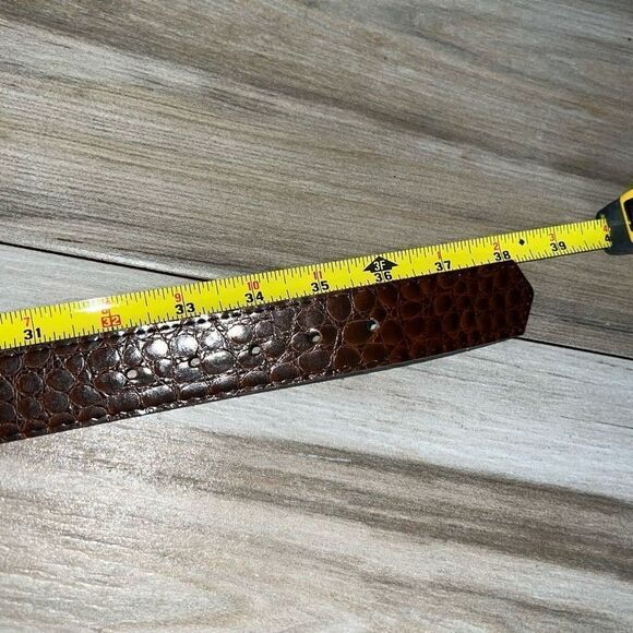 Retro Wide Belt Womens 14 Gold Tone  And Brown  Snake Print ClassicCore Office - Picture 6 of 6